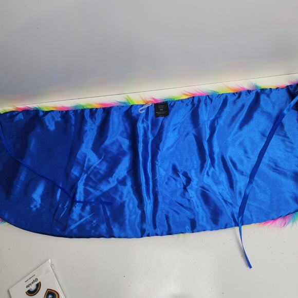 Target Pride LGBTQ+ Rainbow Faux Fur Festival Wrap Scarf & Enamel Pins NEW - Picture 4 of 6